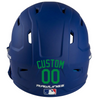 KELLY GREEN Custom Name & Number Baseball Softball Batting Helmet Decal - Youth Travel TeeBall T Ball High School