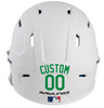 KELLY GREEN Custom Name & Number Baseball Softball Batting Helmet Decal - Youth Travel TeeBall T Ball High School