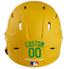 KELLY GREEN Custom Name & Number Baseball Softball Batting Helmet Decal - Youth Travel TeeBall T Ball High School