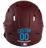 LIGHT BLUE Custom Name & Number Baseball Softball Batting Helmet Decal - Youth Travel TeeBall T Ball High School