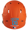 LIGHT BLUE Custom Name & Number Baseball Softball Batting Helmet Decal - Youth Travel TeeBall T Ball High School