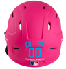 LIGHT BLUE Custom Name & Number Baseball Softball Batting Helmet Decal - Youth Travel TeeBall T Ball High School