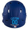 LIGHT BLUE Custom Name & Number Baseball Softball Batting Helmet Decal - Youth Travel TeeBall T Ball High School