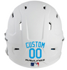 LIGHT BLUE Custom Name & Number Baseball Softball Batting Helmet Decal - Youth Travel TeeBall T Ball High School