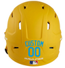 LIGHT BLUE Custom Name & Number Baseball Softball Batting Helmet Decal - Youth Travel TeeBall T Ball High School