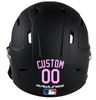 LIGHT PINK Custom Name & Number Baseball Softball Batting Helmet Decal - Youth Travel TeeBall T Ball High School