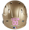 LIGHT PINK Custom Name & Number Baseball Softball Batting Helmet Decal - Youth Travel TeeBall T Ball High School