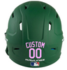 LIGHT PINK Custom Name & Number Baseball Softball Batting Helmet Decal - Youth Travel TeeBall T Ball High School