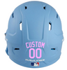 LIGHT PINK Custom Name & Number Baseball Softball Batting Helmet Decal - Youth Travel TeeBall T Ball High School