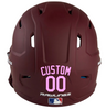 LIGHT PINK Custom Name & Number Baseball Softball Batting Helmet Decal - Youth Travel TeeBall T Ball High School