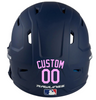 LIGHT PINK Custom Name & Number Baseball Softball Batting Helmet Decal - Youth Travel TeeBall T Ball High School
