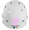 LIGHT PINK Custom Name & Number Baseball Softball Batting Helmet Decal - Youth Travel TeeBall T Ball High School