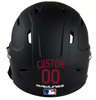 MAROON Custom Name & Number Baseball Softball Batting Helmet Decal - Youth Travel TeeBall T Ball High School