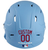MAROON Custom Name & Number Baseball Softball Batting Helmet Decal - Youth Travel TeeBall T Ball High School