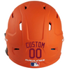 MAROON Custom Name & Number Baseball Softball Batting Helmet Decal - Youth Travel TeeBall T Ball High School
