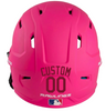 MAROON Custom Name & Number Baseball Softball Batting Helmet Decal - Youth Travel TeeBall T Ball High School