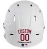 MAROON Custom Name & Number Baseball Softball Batting Helmet Decal - Youth Travel TeeBall T Ball High School