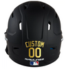 METALLIC GOLD Custom Name & Number Baseball Softball Batting Helmet Decal - Youth Travel TeeBall T Ball High School