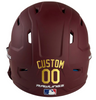 METALLIC GOLD Custom Name & Number Baseball Softball Batting Helmet Decal - Youth Travel TeeBall T Ball High School