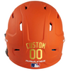 METALLIC GOLD Custom Name & Number Baseball Softball Batting Helmet Decal - Youth Travel TeeBall T Ball High School