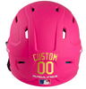 METALLIC GOLD Custom Name & Number Baseball Softball Batting Helmet Decal - Youth Travel TeeBall T Ball High School