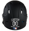 METALLIC SILVER Custom Name & Number Baseball Softball Batting Helmet Decal - Youth Travel TeeBall T Ball High School