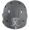 METALLIC SILVER Custom Name & Number Baseball Softball Batting Helmet Decal - Youth Travel TeeBall T Ball High School