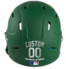 METALLIC SILVER Custom Name & Number Baseball Softball Batting Helmet Decal - Youth Travel TeeBall T Ball High School