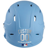 METALLIC SILVER Custom Name & Number Baseball Softball Batting Helmet Decal - Youth Travel TeeBall T Ball High School