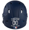 METALLIC SILVER Custom Name & Number Baseball Softball Batting Helmet Decal - Youth Travel TeeBall T Ball High School