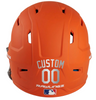 METALLIC SILVER Custom Name & Number Baseball Softball Batting Helmet Decal - Youth Travel TeeBall T Ball High School