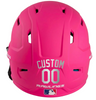 METALLIC SILVER Custom Name & Number Baseball Softball Batting Helmet Decal - Youth Travel TeeBall T Ball High School