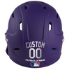 METALLIC SILVER Custom Name & Number Baseball Softball Batting Helmet Decal - Youth Travel TeeBall T Ball High School