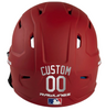 METALLIC SILVER Custom Name & Number Baseball Softball Batting Helmet Decal - Youth Travel TeeBall T Ball High School
