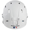 METALLIC SILVER Custom Name & Number Baseball Softball Batting Helmet Decal - Youth Travel TeeBall T Ball High School