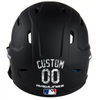 MONEY PRINT Custom Name & Number Baseball Softball Batting Helmet Decal - Youth Travel TeeBall T Ball High School