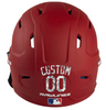MONEY PRINT Custom Name & Number Baseball Softball Batting Helmet Decal - Youth Travel TeeBall T Ball High School
