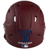 NAVY BLUE Custom Name & Number Baseball Softball Batting Helmet Decal - Youth Travel TeeBall T Ball High School