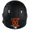 ORANGE Custom Name & Number Baseball Softball Batting Helmet Decal - Youth Travel TeeBall T Ball High School
