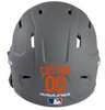 ORANGE Custom Name & Number Baseball Softball Batting Helmet Decal - Youth Travel TeeBall T Ball High School