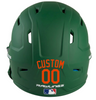 ORANGE Custom Name & Number Baseball Softball Batting Helmet Decal - Youth Travel TeeBall T Ball High School