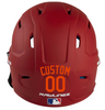 ORANGE Custom Name & Number Baseball Softball Batting Helmet Decal - Youth Travel TeeBall T Ball High School