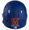 ORANGE Custom Name & Number Baseball Softball Batting Helmet Decal - Youth Travel TeeBall T Ball High School