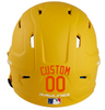 ORANGE Custom Name & Number Baseball Softball Batting Helmet Decal - Youth Travel TeeBall T Ball High School