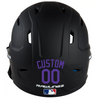 PURPLE Custom Name & Number Baseball Softball Batting Helmet Decal - Youth Travel TeeBall T Ball High School
