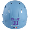 PURPLE Custom Name & Number Baseball Softball Batting Helmet Decal - Youth Travel TeeBall T Ball High School