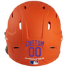 PURPLE Custom Name & Number Baseball Softball Batting Helmet Decal - Youth Travel TeeBall T Ball High School