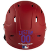 PURPLE Custom Name & Number Baseball Softball Batting Helmet Decal - Youth Travel TeeBall T Ball High School