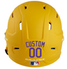 PURPLE Custom Name & Number Baseball Softball Batting Helmet Decal - Youth Travel TeeBall T Ball High School