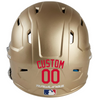 RED Custom Name & Number Baseball Softball Batting Helmet Decal - Youth Travel TeeBall T Ball High School